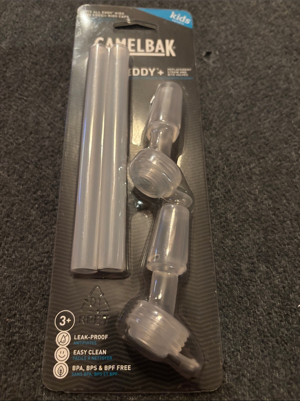 NWT CamelBak EDDY+ Clear Replacement Straws and Bite Valve Set